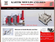 Tablet Screenshot of kartikmouldsanddies.com